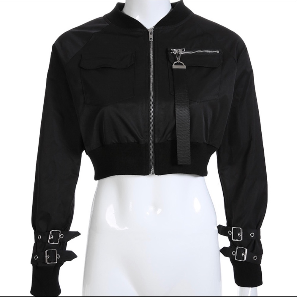 CROPPER ZIP AUTUMN JACKET !!